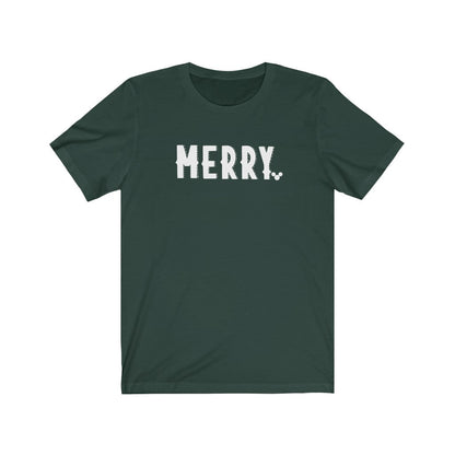 WHITE MERRY Christmas Shirt 