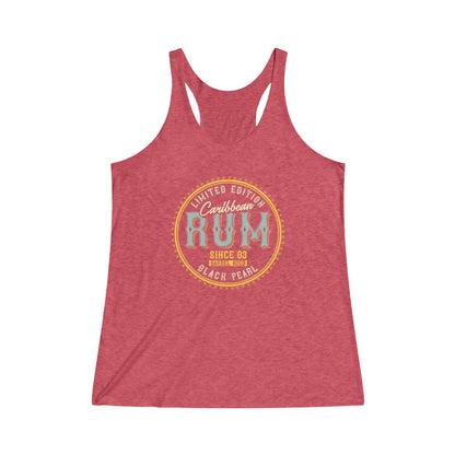 Pirates Caribbean Rum Black Pearl Edition Tri-Blend Racerback Tank Top 