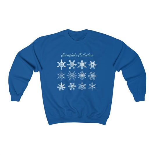 The Snowflake Collection Frozen Christmas Crewneck Sweatshirt - The Bold Designer