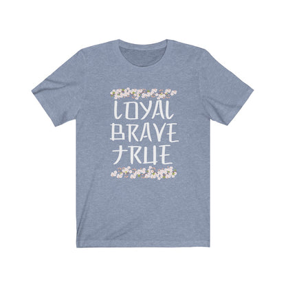 Mulan, Loyal Brave True Flowers Shirt - The Bold Designer