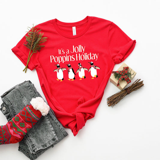 It's a Jolly Poppins Holiday Christmas Short Sleeve Shirt