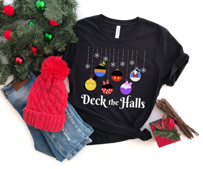 Deck the Halls Magical Characters Edition Christmas Shirt - The Bold Designer