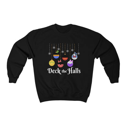 Deck the Halls Magical Characters Edition Christmas Crewneck Sweatshirt 