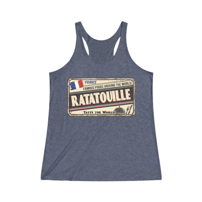 Taste the World: Ratatouille Women's Tri-Blend Racerback Tank Top 