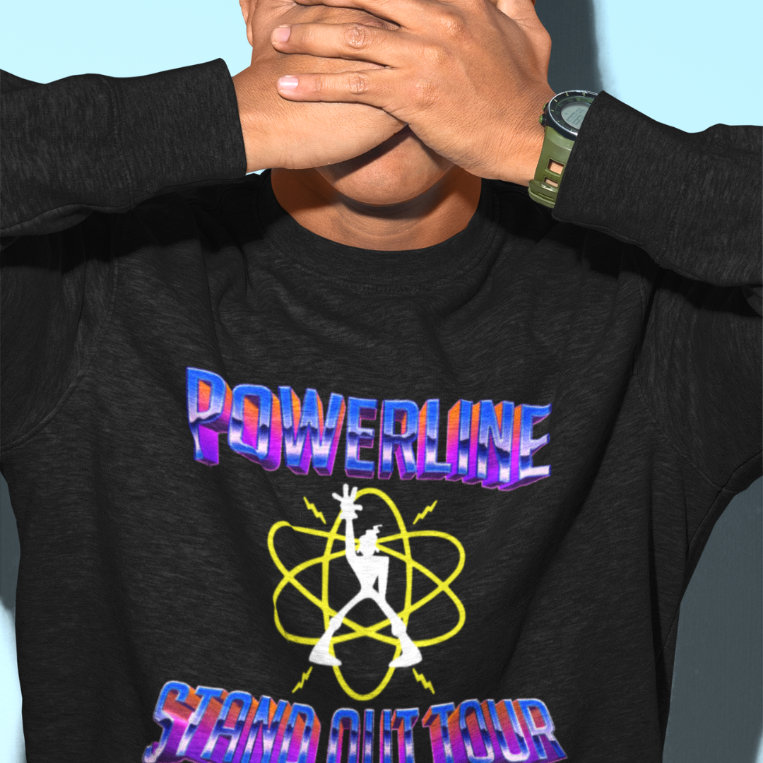 Powerline Stand Out Concer Tour Goofy Movie Heavy Blend Crewneck Sweatshirt - The Bold Designer