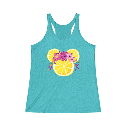 Lemonade Mouse Flower and Garden Festival Tri-Blend Racerback Tank 
