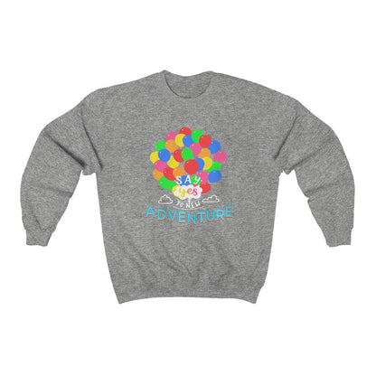 Say Yes to new Adventures Unisex Heavy Blend™ Crewneck Sweatshirt 