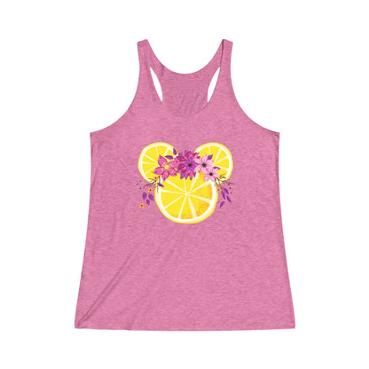 Lemonade Mouse Flower and Garden Festival Tri-Blend Racerback Tank 