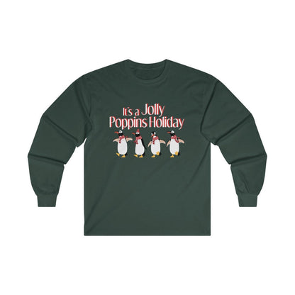 It's a Jolly Poppins Holiday Christmas Long Sleeve Shirt 