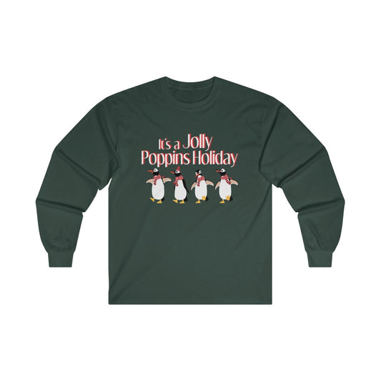 It's a Jolly Poppins Holiday Christmas Long Sleeve Shirt - The Bold Designer