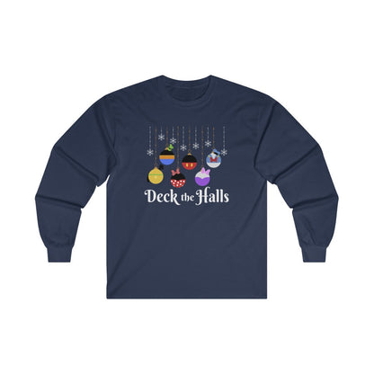 Deck the Halls Magical Characters Edition Christmas Long Sleeve Tee 