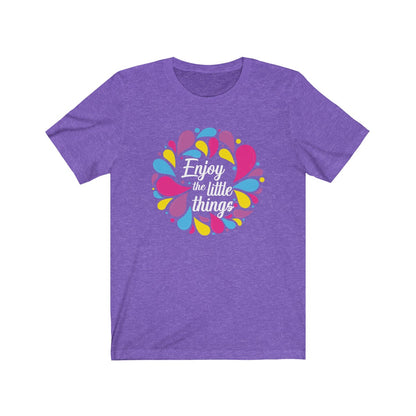 Enjoy the little things Festival of Arts Creative Shirt, Purple, Small - The Bold Designer