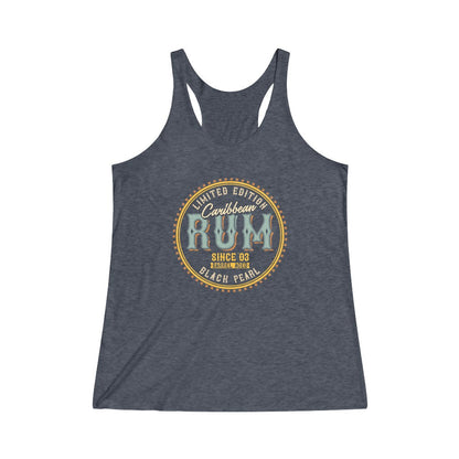 Pirates Caribbean Rum Black Pearl Edition Tri-Blend Racerback Tank Top 