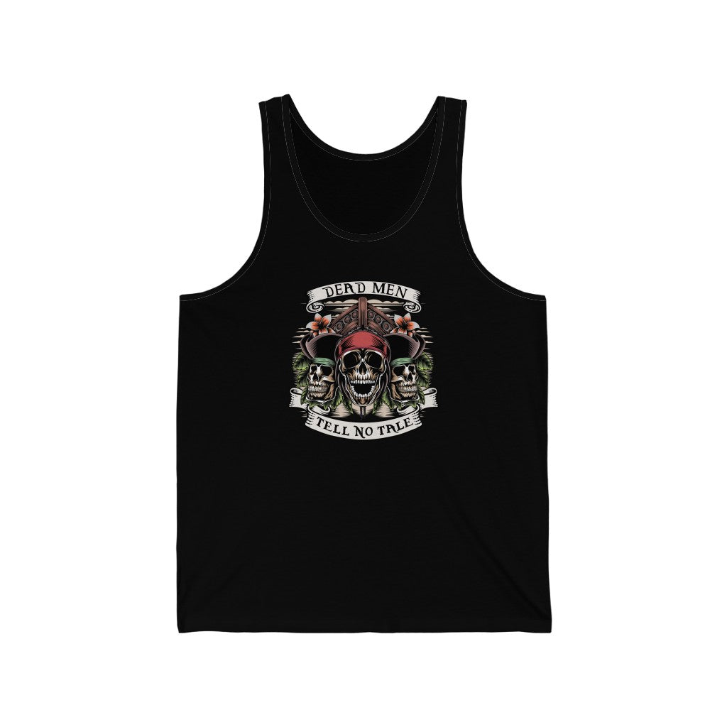 Dead Men Tell No Tale Pirates of the Caribbean  Unisex Jersey Tank Top