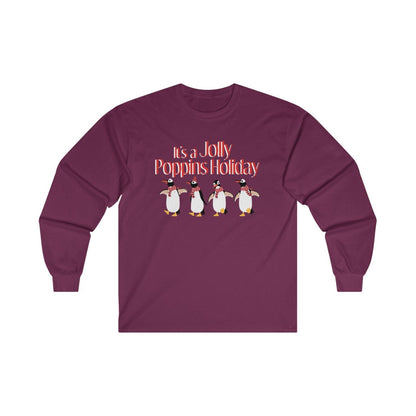It's a Jolly Poppins Holiday Christmas Long Sleeve Shirt 