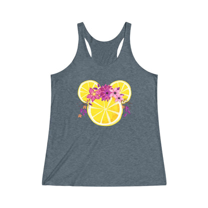 Lemonade Mouse Flower and Garden Festival Tri-Blend Racerback Tank 