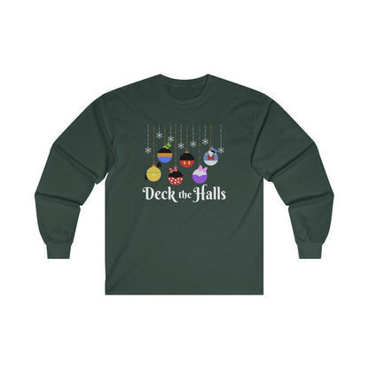 Deck the Halls Magical Characters Edition Christmas Long Sleeve Tee 