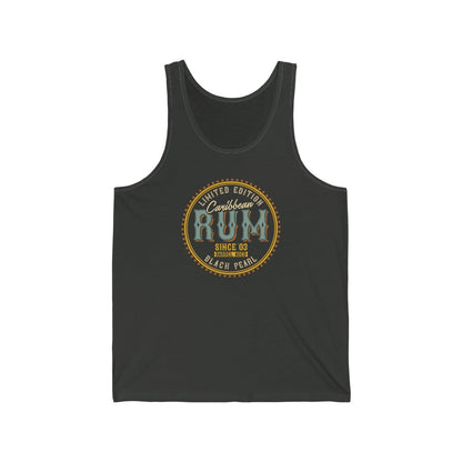 Pirates Caribbean Rum Black Pearl Edition Unisex Jersey Tank 