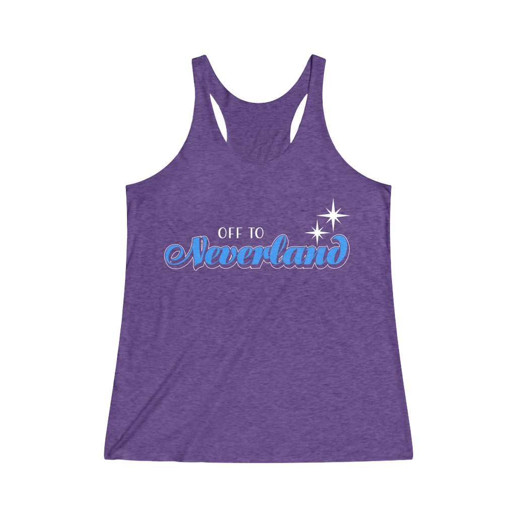 Off to Neverland Racerback Tank Top - The Bold Designer