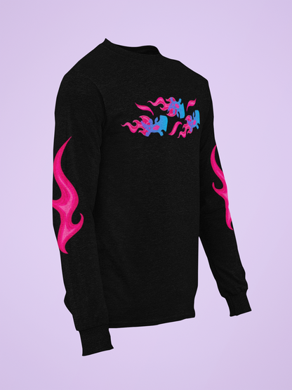Pink Flame Bruni Long Sleeve Shirt 
