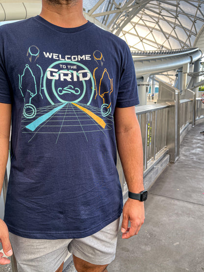 Welcome to the Grid Tron Lightcycle Run Ride Magic Kingdom Shirt - The Bold Designer