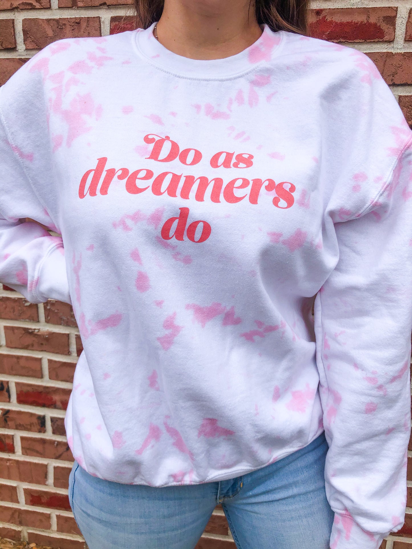Do as Dreamers Do Tie Dye Heavy Blend Crewneck Sweatshirt