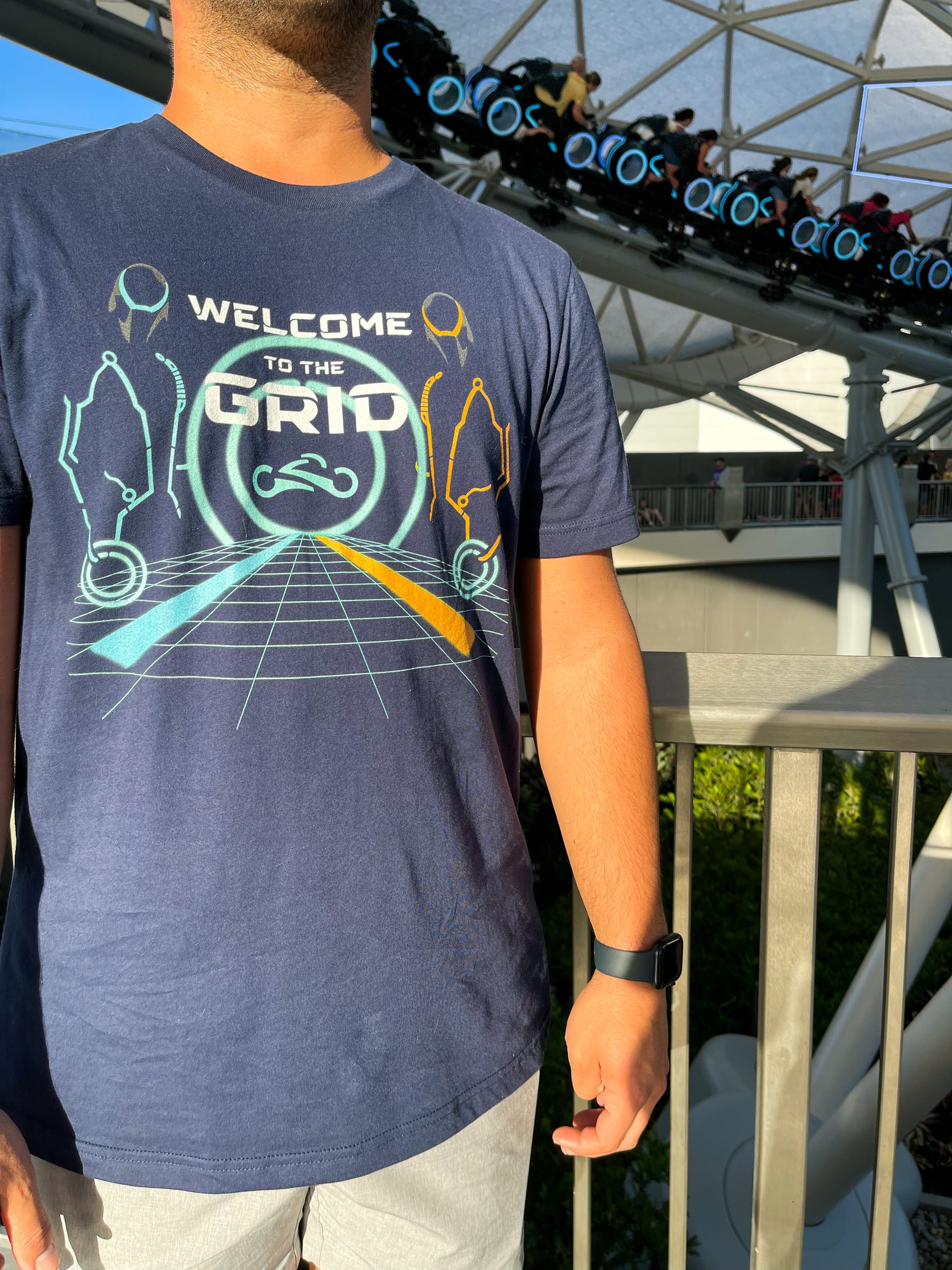 Welcome to the Grid Tron Lightcycle Run Ride Magic Kingdom Shirt - The Bold Designer