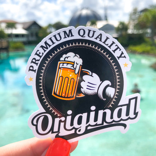 Mickey’s Premium Quality Original Beer Sticker