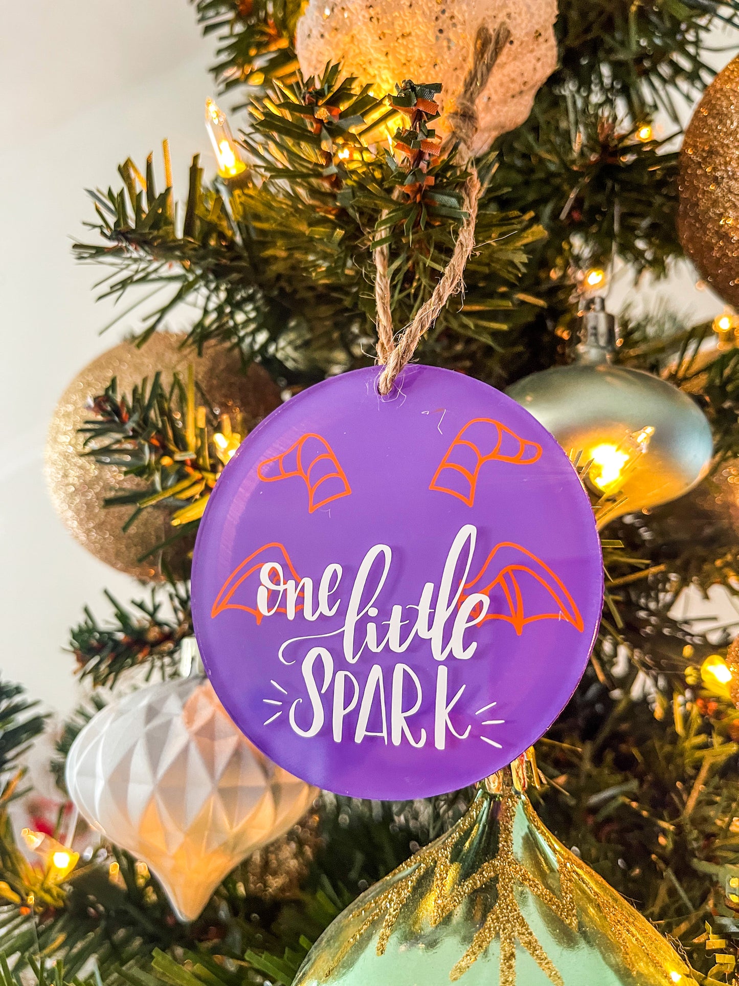 One Little Spark Figment Christmas Acrylic Hand Painted Ornament