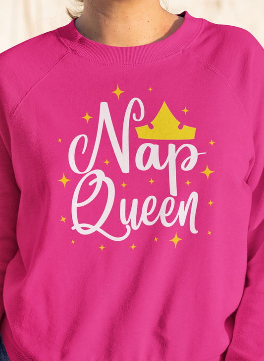 Nap Queen Aurora Princess Crewneck Sweatshirt - The Bold Designer