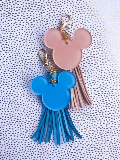 Mickey Shape Acrylic Keychain - Solid Colors - The Bold Designer