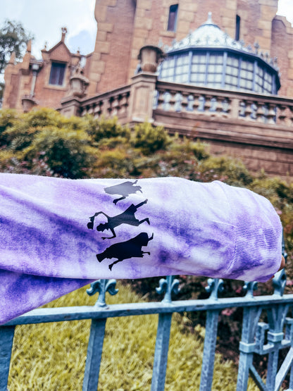 Welcome Foolish Mortals - 999 Haunts Tie Dye Long Sleeve - The Bold Designer