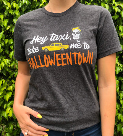 Hey taxi, take me to halloweentown Shirt - The Bold Designer