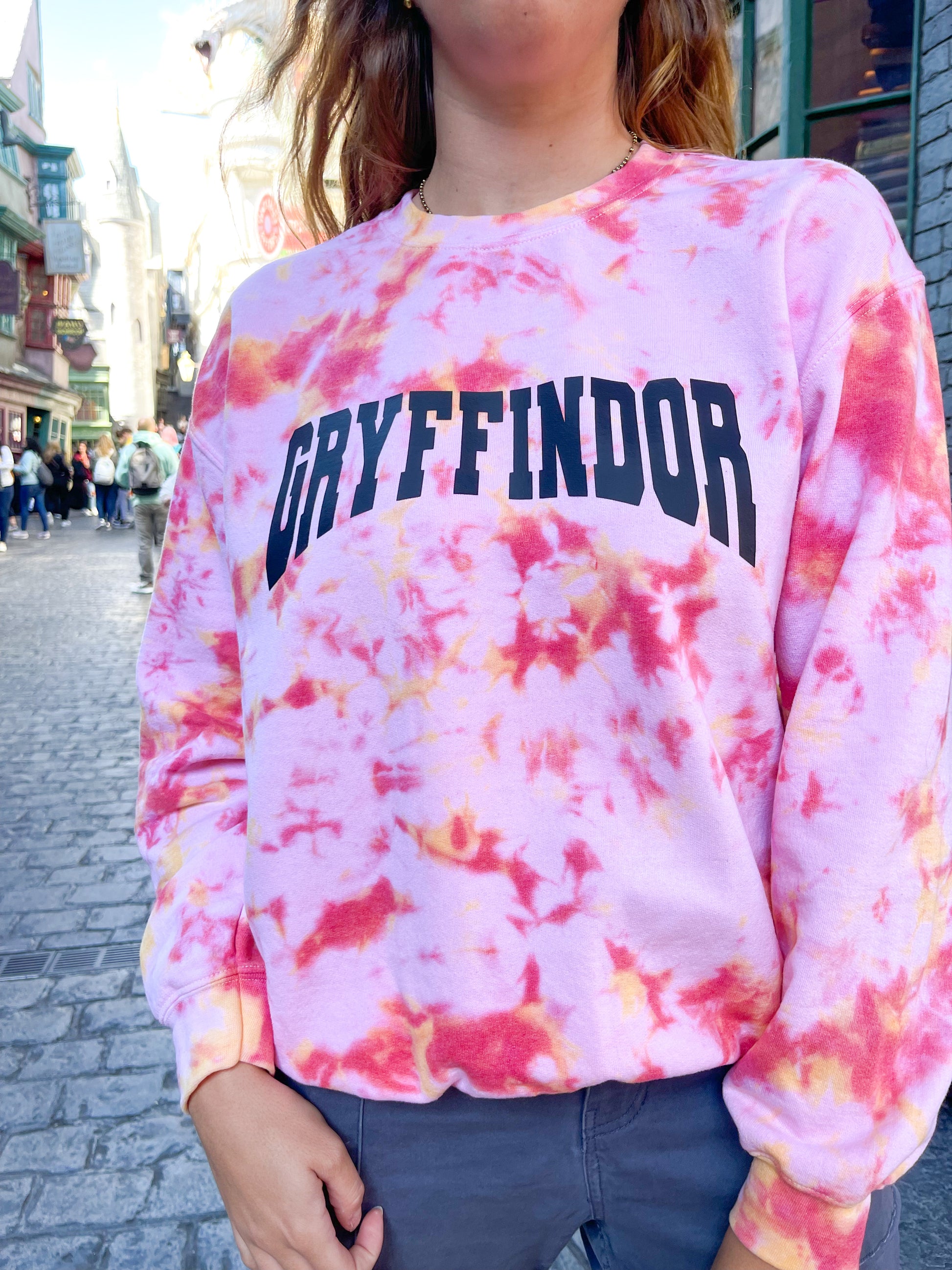 Hogwarts Houses Tie Dye Heavy Blend Crewneck Sweatshirt - The Bold Designer