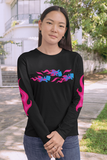 Pink Flame Bruni Long Sleeve Shirt 