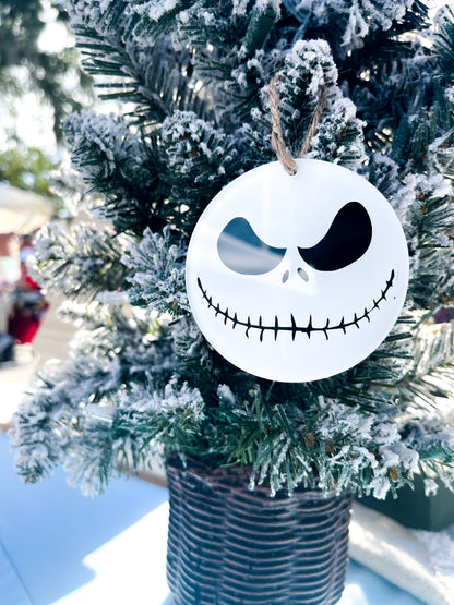 Jack Skellington Christmas Acrylic Hand Painted Ornament - The Bold Designer