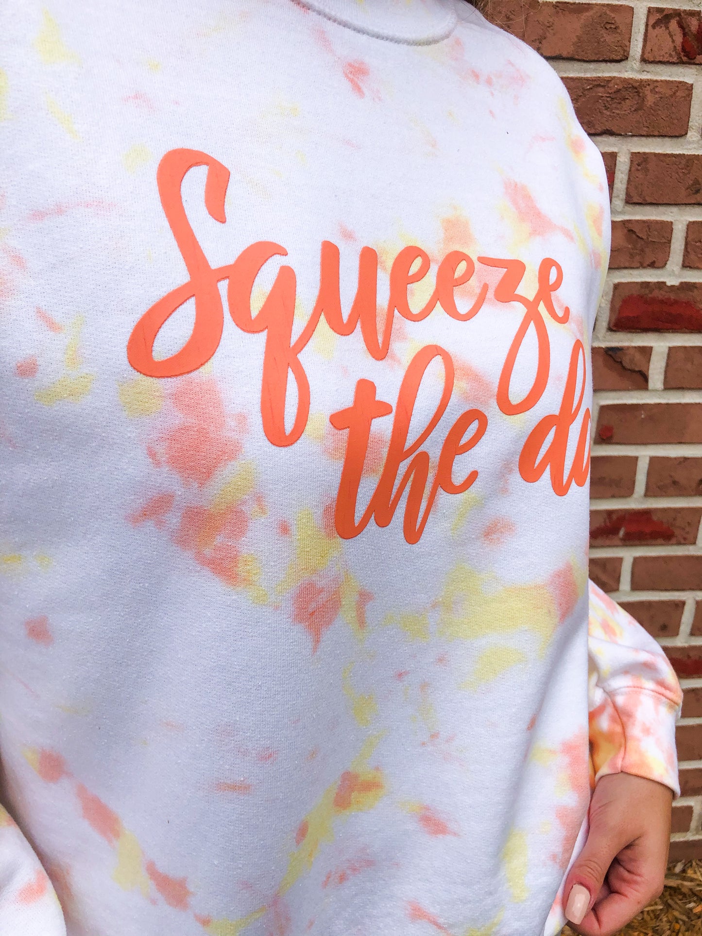 Squeeze the Day Tie Dye Heavy Blend Crewneck Sweatshirt