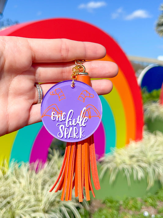One Little Spark Figment Hand Painted Acrylic Keychain - The Bold Designer