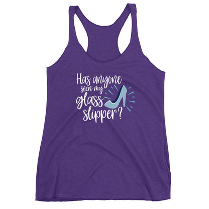 Has Anyone seen my glass slipper? Cinderella Women's Racerback Tank 