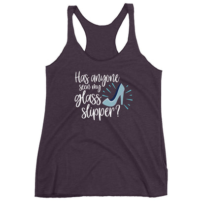 Has Anyone seen my glass slipper? Cinderella Women's Racerback Tank 