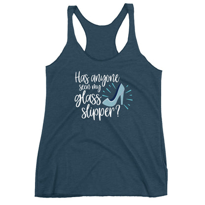 Has Anyone seen my glass slipper? Cinderella Women's Racerback Tank 