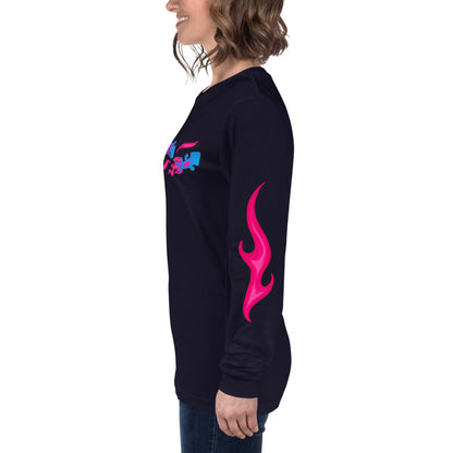 Pink Flame Bruni Long Sleeve Shirt 